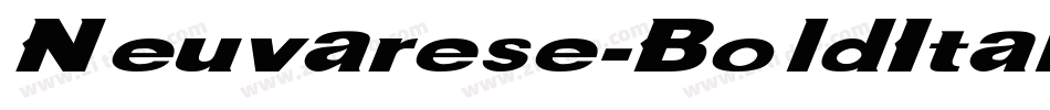 Neuvarese-BoldItalic Ex字体转换